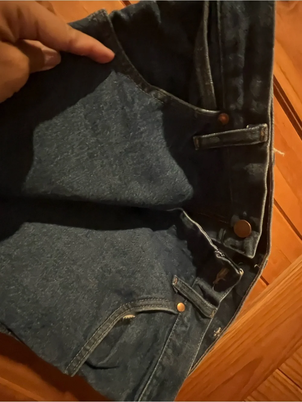 Wrangler Men's Dark Blue Relaxed Fit Jeans